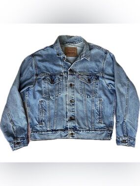 Levi’s 70507-0389 90s Vintage Blue Denim Trucker Jacket Mens Small USA